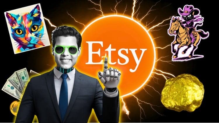 Etsy AI Goldmine: Sell 100 Digital Products - Hands On HACKS
