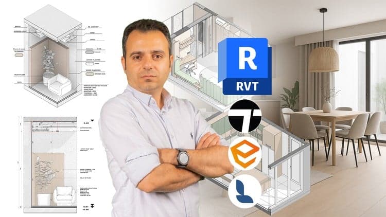 Revit 2026: Interior Design + Modeling + Rendering From Zero