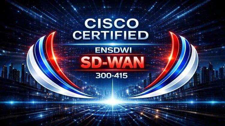 CISCO CCNP ENSDWI 300-415 ─ 1500 Certified Exam Questions
