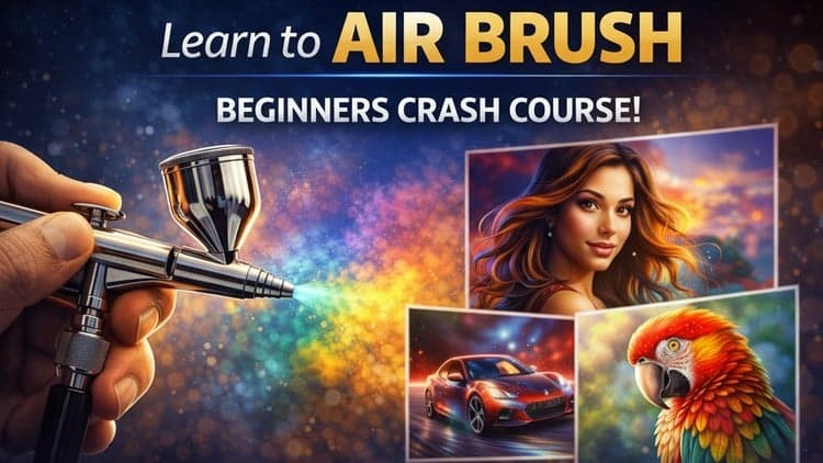 Learn to Air Brush - Beginners Crash Course!