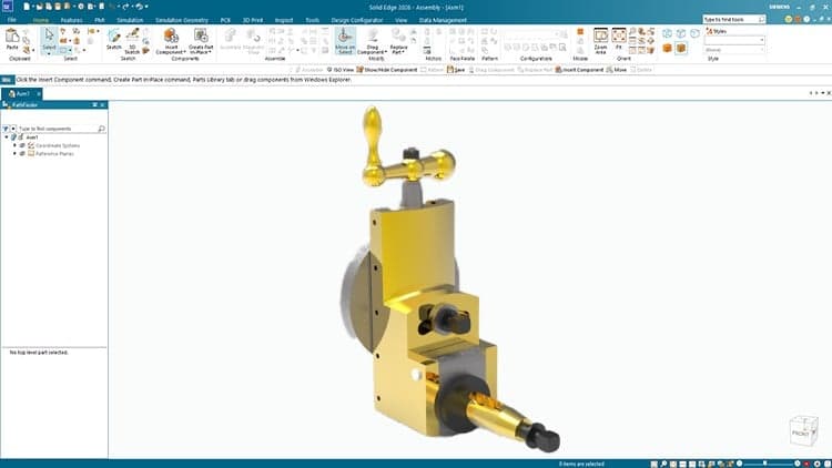 Solid Edge 2026: 3D CAD with Tutorials, Exercises & Projects