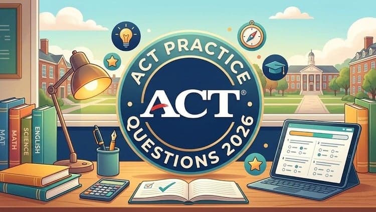 ACT Test Prep Practice Questions 2026