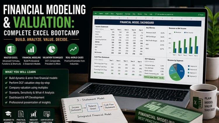 Financial Modeling & Valuation: Complete Excel Bootcamp