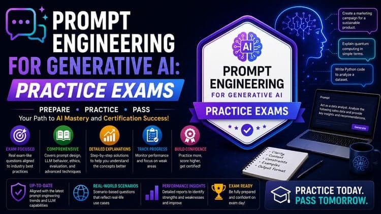 Prompt Engineering for Generative AI: Practice Exams